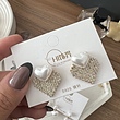 گوشواره قلب نگین دار 🤍